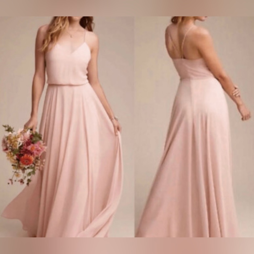 NWT. Jenny Yoo Blush Maxi Dress size 16.